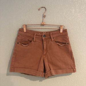 Universal Thread High Rise Midi Shorts Salmon